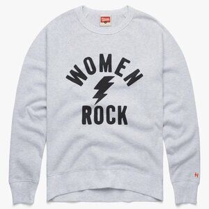 Homage "Women Rock" Crewneck – Vintage-Inspired Comfort - GREAT FOR CONCERTS!